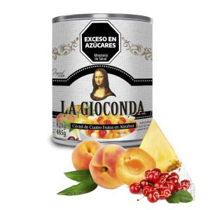 Cóctel de cuatro frutas "PIACCERE" x 820 Gr.