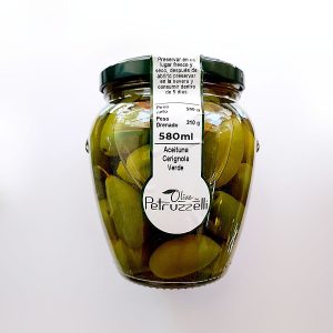 Aceitunas verdes Bella Di Cerignola "Pretruzzelli" frasco x 550 gr.