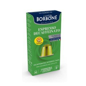Café en cápsula descafeinado "Borbone" compatible Nespresso x 10 caps