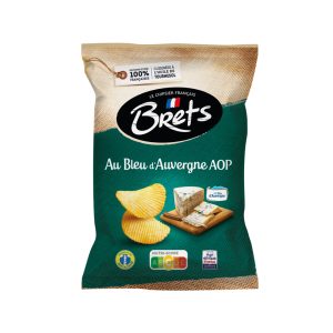 Papas Fritas Snack sabor queso Azul "Brets" x 125 Gr. Origen: Francia