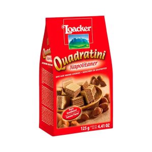 Quadratini Galleta Napolitaner "Loacker" x 125 Gr. Origen: Italia