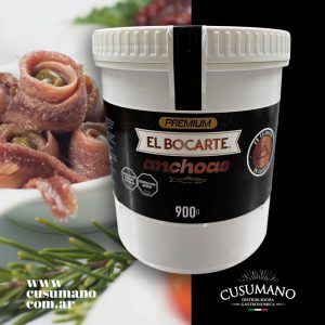 Anchoas Premium en salmuera  "El Bocarte" x 850 Gr.